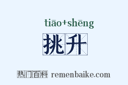 挑升是什么意思的图片